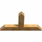 Ekena Millwork Portland Rough Sawn Timber Gable Bracket, Western Red Cedar, 48"W x 26"H x 4"D x 6"F, 13/12 Pitch GBW048X26X0406POR00RWR - alternate 3